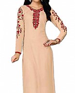 Ivory Georgette Suit- Indian Semi Party Dress