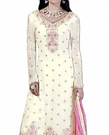 Off-white/Pink Chiffon Suit- Indian Dress