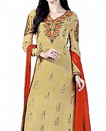 Beige Georgette Suit- Indian Dress