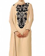 Ivory Georgette Suit- Indian Semi Party Dress