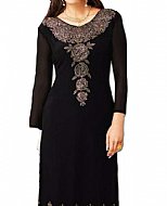 Black Georgette Suit- Indian Semi Party Dress