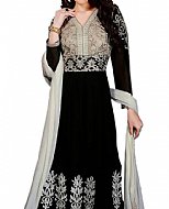 Black Chiffon Suit- Indian Semi Party Dress