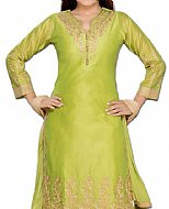Parrot Green Georgette Suit- Indian Semi Party Dress