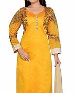 Mustard Georgette Suit- Indian Semi Party Dress