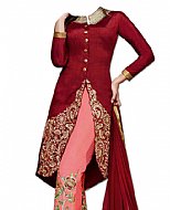 Maroon/Pink Chiffon Suit- Indian Dress