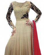 Light Golden Chiffon Suit- Indian Dress