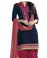 Navy Blue Georgette Suit- Indian Dress