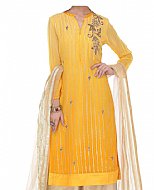 Yellow Chiffon Suit- Indian Dress