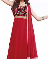 Red Chiffon Suit- Indian Dress