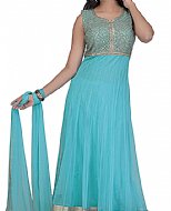 Light Turquoise Chiffon Suit