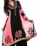 Black/Pink Georgette Suit