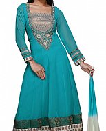 Turquoise Georgette Suit- Indian Dress