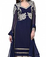 Navy Blue Georgette Suit- Indian Dress