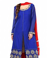 Blue Chiffon Suit- Indian Dress