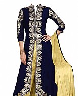 Navy Blue Georgette Suit- Indian Semi Party Dress