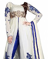 White Chiffon Suit- Indian Semi Party Dress