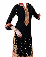 Black Georgette Suit- Indian Semi Party Dress