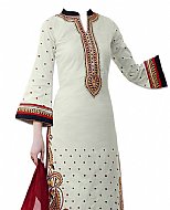 White Georgette Suit- Indian Semi Party Dress