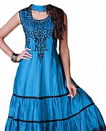 Blue Silk Suit- Indian Dress