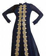 Navy Blue Chiffon Suit- Indian Dress