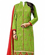 Parrot Green Georgette Suit- Indian Dress