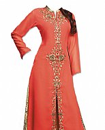 Carrot Chiffon Suit- Indian Semi Party Dress