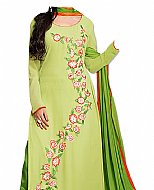 Green Georgette Suit- Indian Semi Party Dress