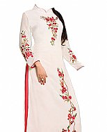 White Georgette Suit- Indian Semi Party Dress