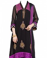 Black/Indigo Chiffon Suit- Indian Dress