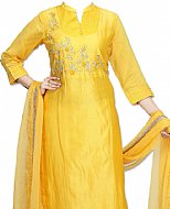 Yellow Georgette Suit- Indian Semi Party Dress