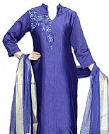 Blue Silk Suit- Indian Dress