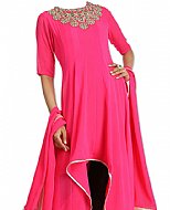 Hot Pink Georgette Suit- Indian Semi Party Dress