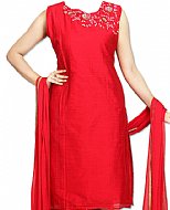 Red Silk Suit- Indian Semi Party Dress
