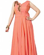 Peach Georgette Suit- Indian Semi Party Dress