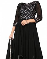 Black Chiffon Suit- Indian Semi Party Dress