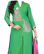 Green Chiffon Suit