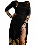 Black Chiffon Suit- Indian Semi Party Dress