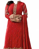 Red Chiffon Suit- Indian Dress