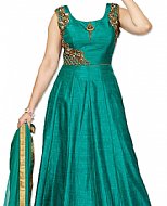 Teal Silk Suit- Indian Dress