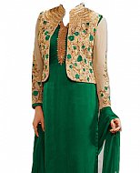 Green Georgette Suit- Indian Semi Party Dress
