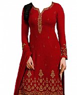 Maroon Chiffon Suit- Indian Dress