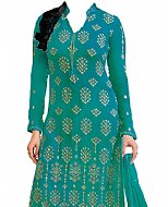 Turquoise Georgette Suit- Indian Dress