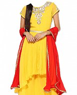 Yellow Chiffon Suit- Indian Dress