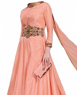 Peach Georgette Suit- Indian Semi Party Dress