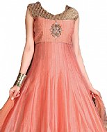 Peach Silk Suit- Indian Semi Party Dress