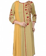 Beige Georgette Suit- Indian Semi Party Dress