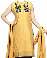 Mustard Georgette Suit- Indian Semi Party Dress
