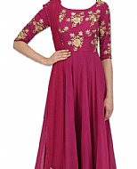 Magenta Georgette Suit- Indian Semi Party Dress