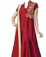 Maroon Silk Suit- Indian Semi Party Dress