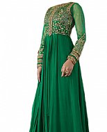 Green Chiffon Suit- Indian Semi Party Dress